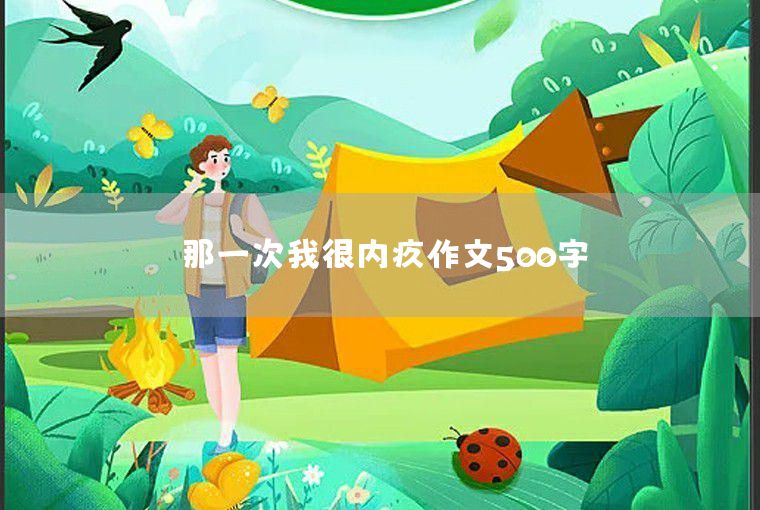 那一次我很内疚作文500字